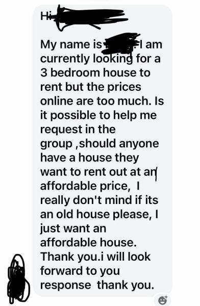 What do you make of this message on Facebook?