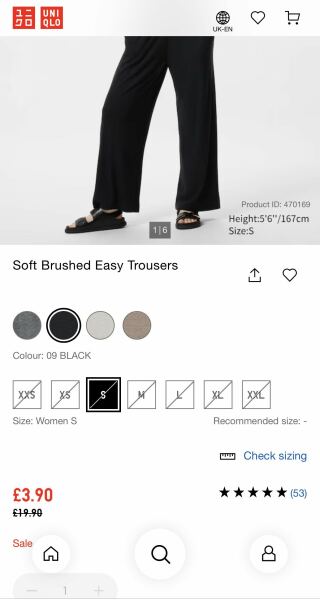 Swishy soft (jersey?) trousers?