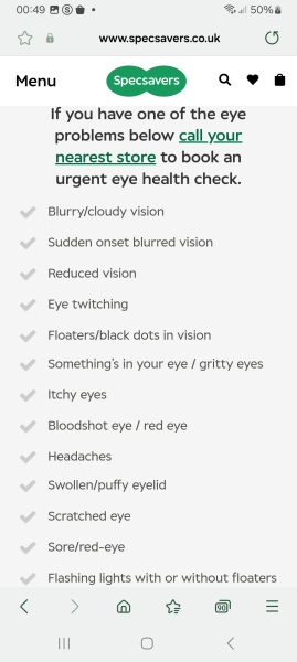 Eye pain