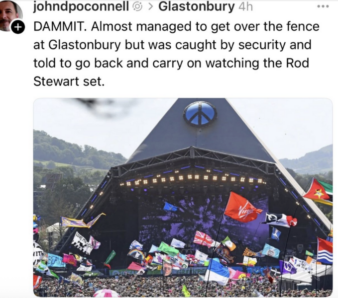 WYB miffed? Dd in hospital and dh fucked off to Glastonbury?