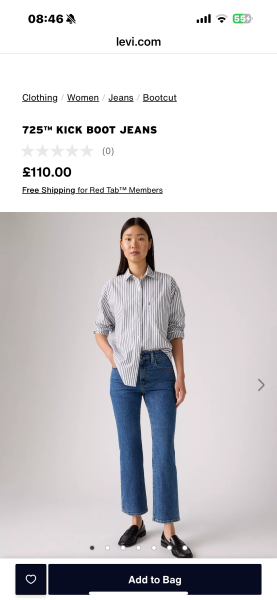 What style of jeans are you wearing?