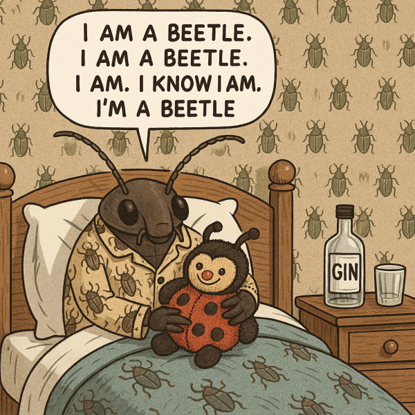 "Of course I'm a woman! I was wearing a dress with make up, tights and a handbag!"