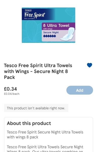 Stickiest sanitary pads