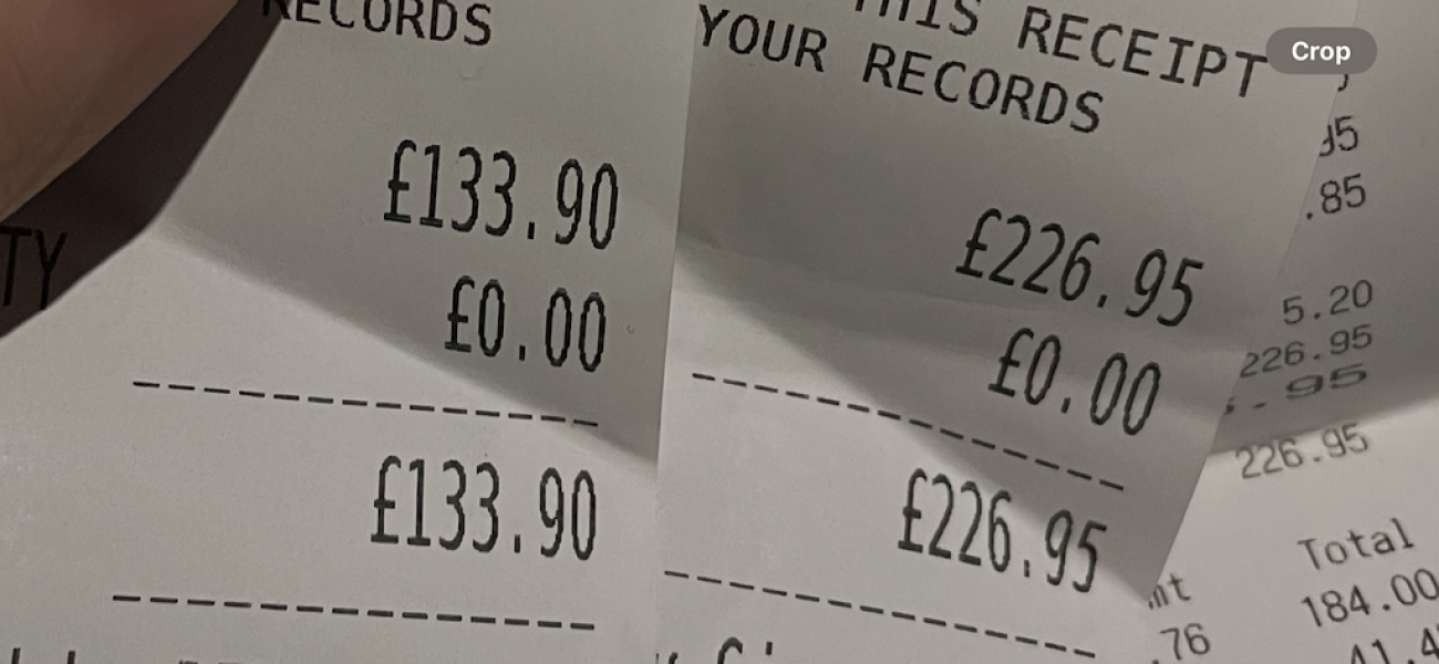 To ask if you always check the bill at a restaurant