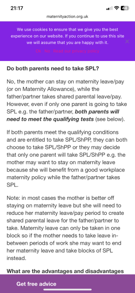 Shared Parental Leave