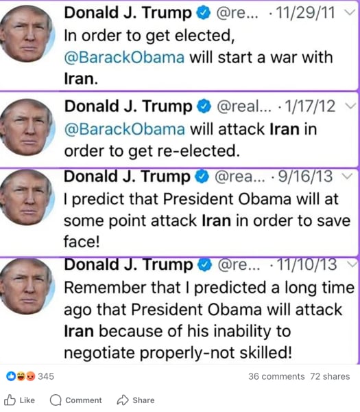 To think the US was right to bomb Iran? What am I missing?