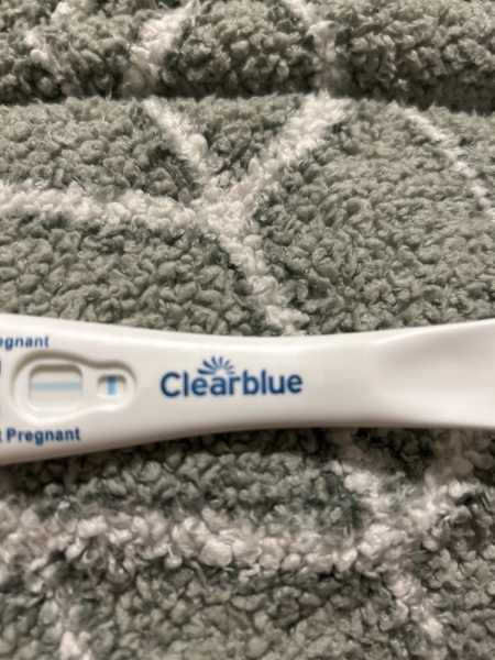 Clear blue pregnancy test
