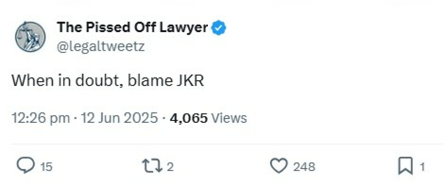 Outspoken TRA 'Legaltweetz' suddenly turns against transactivitism