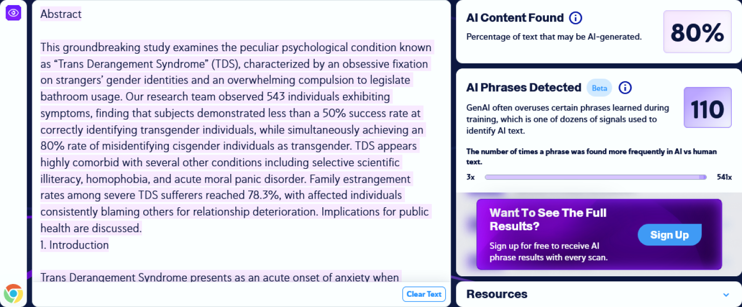 Satire from upside-down world
