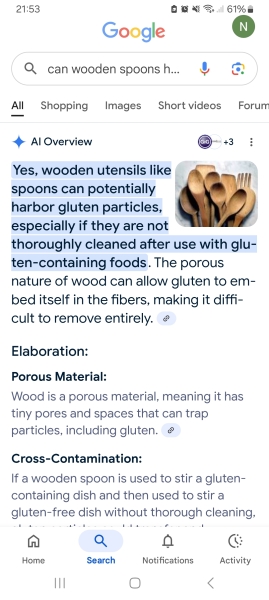Urgent question re cooking for a person with coeliac