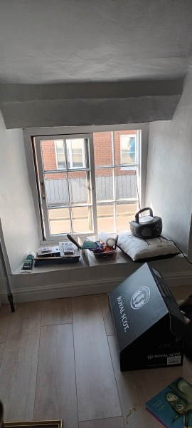 Blackout blinds for awkward window.