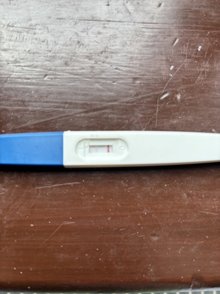 Positive strip test, negative digital test