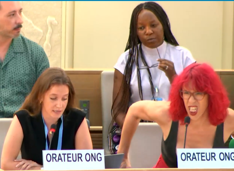 Reem Alsalem at UN Human Rights Meeting.