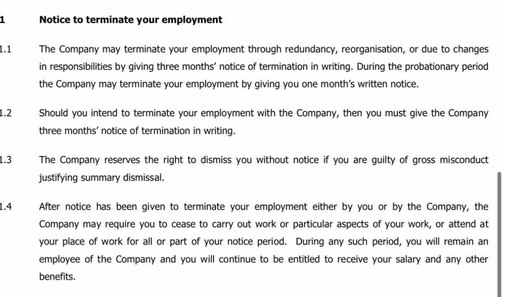 I want to leave in my probationary period, can anyone understand my contract?