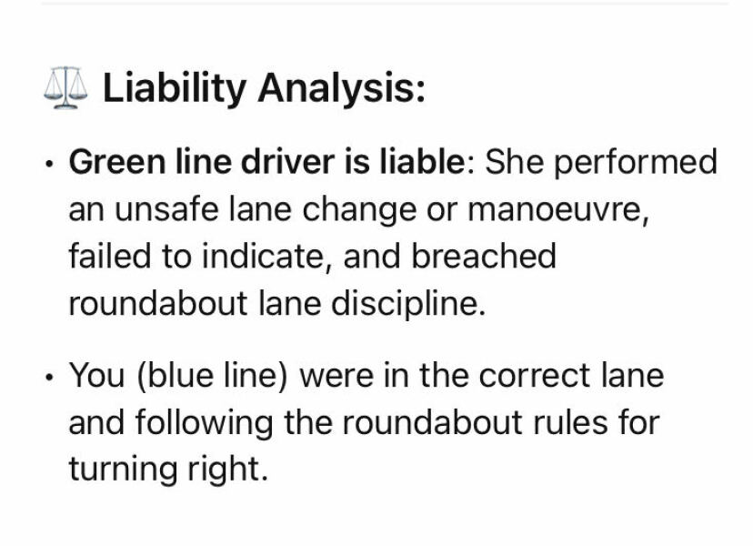 AIBU to think I have no liability here? (diagram attached)