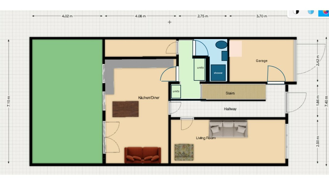 How to fit a downstairs toilet/shower and utility? (plans)