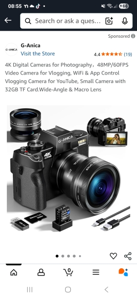Camera for aeroplane spotting