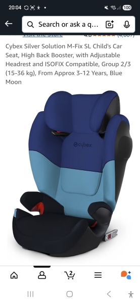 To not use car a seat for 8yo