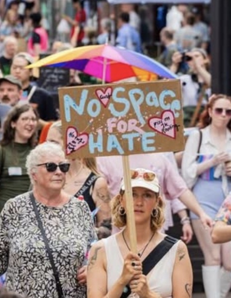Nottingham Pride 2025 - the signs **MNHQ title tweak to point out this was the Notts Trans Pride as acknowledged in the thread**