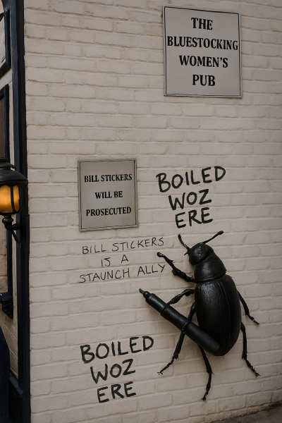 The Bluestocking - where the laugh emoji is sorely missed.