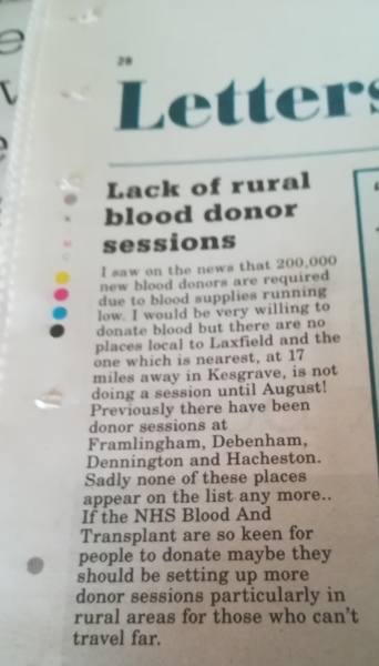 Donating blood is not made easy for people