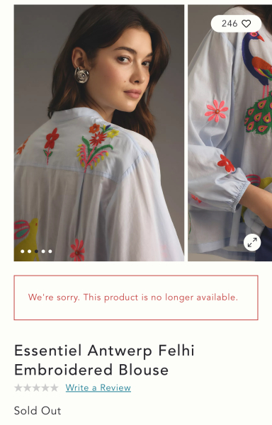 Can anyone id a blouse? White with neon birds