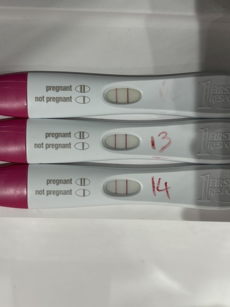 Does my 14dpo look lighter than 13dpo