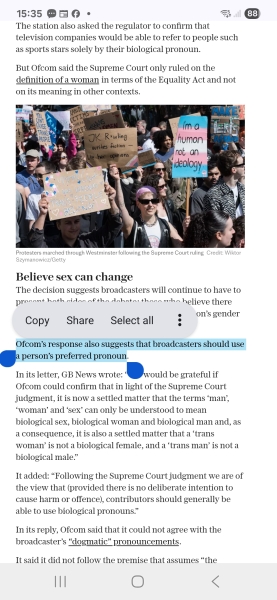 Broadcasters must air views that trans women are women, says Ofcom