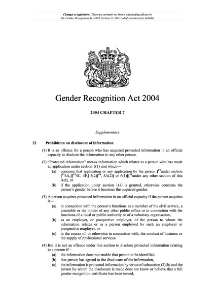 Gems from the Trans Legal Project response to EHRC consultation