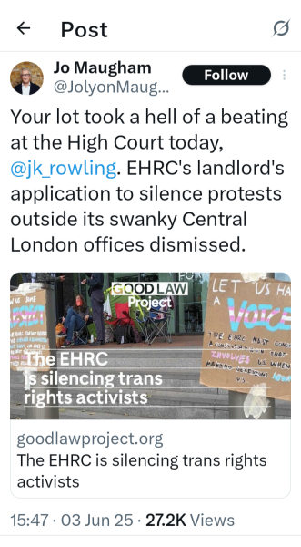 Mr Maugham shares his thoughts on feminism.