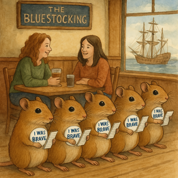 The Bluestocking - where the laugh emoji is sorely missed.