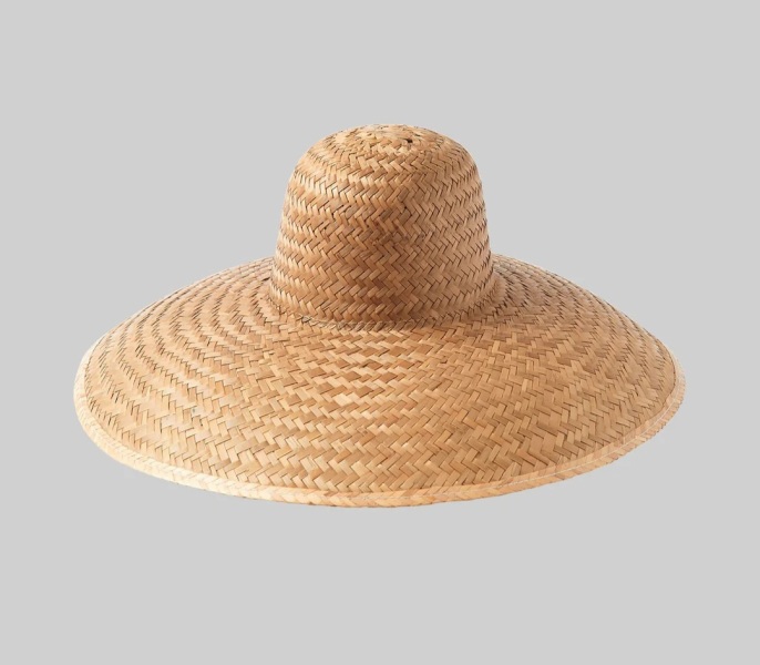 Have you ever reshaped a palm leaf hat?