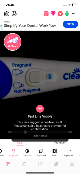 Faint positives or evap lines?
