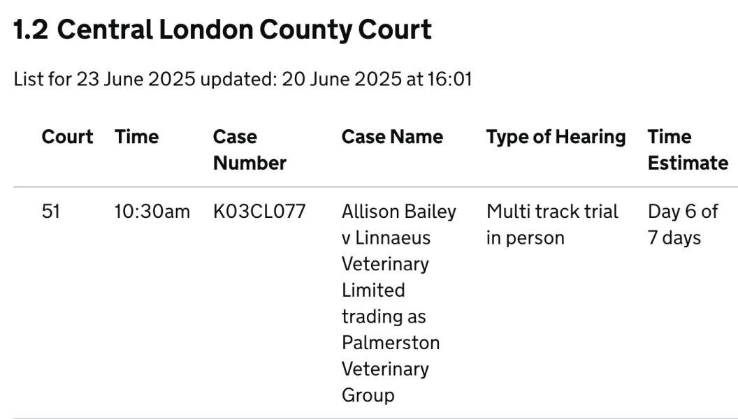 Allison Bailey sues TRA vets