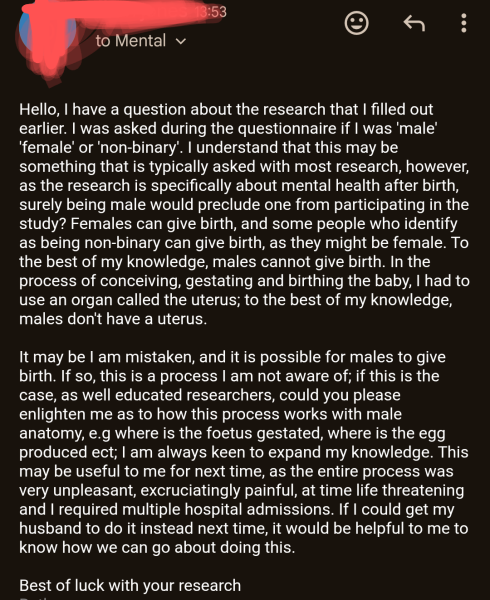 Gender ideology in maternity research