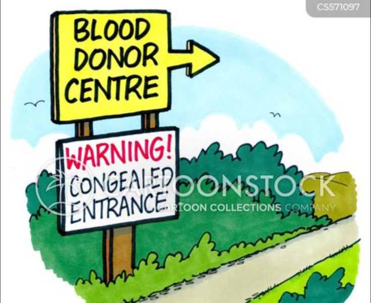 Donating blood is not made easy for people