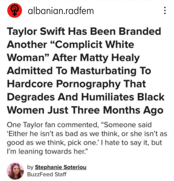 It's Taylor's fault.