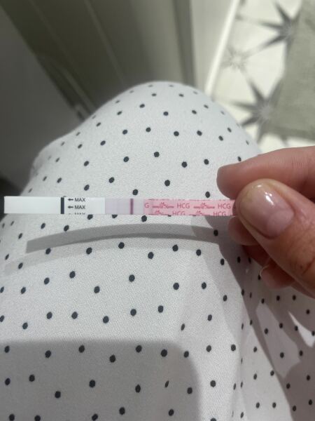 Two tests, two faint lines