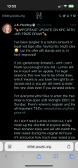Donate £10 to Lumos and have dinner with JKR