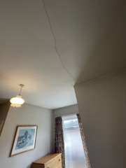 Cracking on ceiling