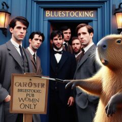 The Bluestocking - where the laugh emoji is sorely missed.