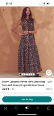 Leoprint sleeveless dress