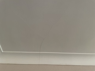 Cracking on ceiling