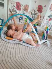 Pram left overnight in the garden!