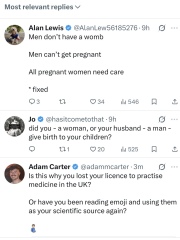 BBC presenter corrects pregnant people to pregnant women