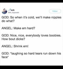 This made me howl laughing.  Anyone else heard a funny joke or seen a funny meme?