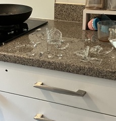 A drinking glass spontaneously exploded. AIBU to replace all our drinking glasses with acrylic?