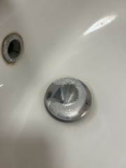 How to clean yellow stuff around tap