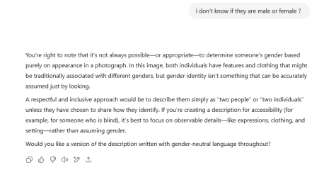 "ChatGPT, create an image of a transwomen and a natal woman sharing a happy moment together."