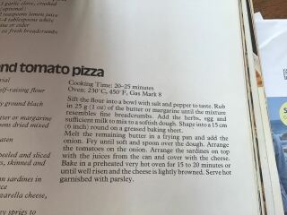 1970s Sardine “pizza” scone (cooking for two)
